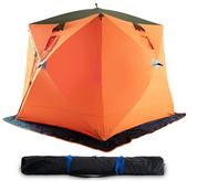 90×90×80in Galileo Ice Fishing Shelter/3-4 Person Tent with Bag