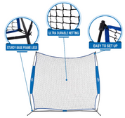 7X7ft Barrier Net Protective Pitching Screen for Baseball