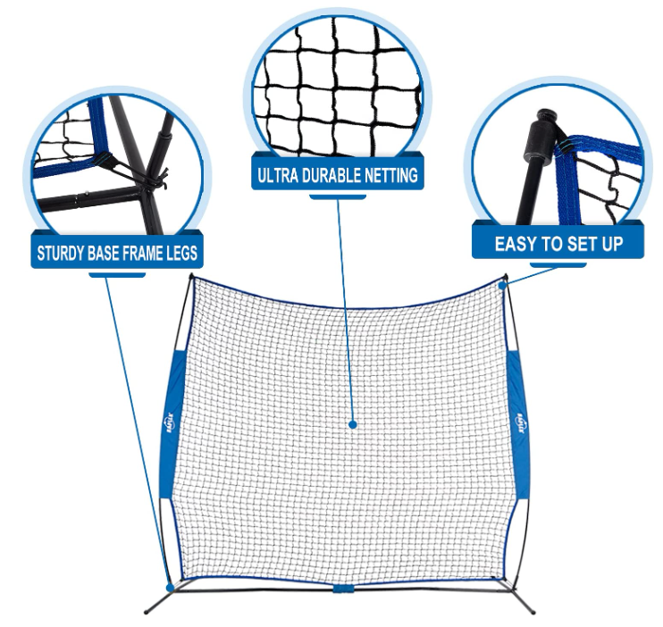 Gagalileo Protective Pitching Screen for Baseball Softball Football Lacrosse Soccer 7X7ft