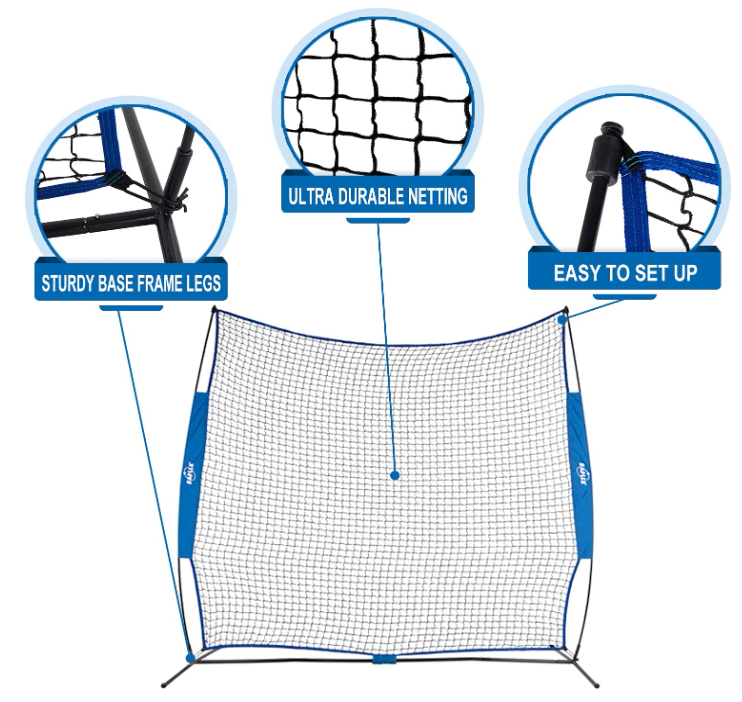 7X7ft Barrier Net Protective Pitching Screen for Baseball