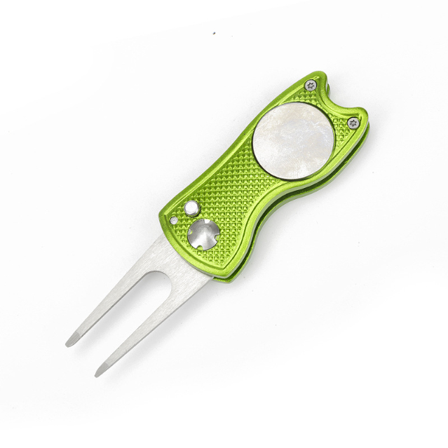 Foldable Stainless Steel Golf Green Folk | Galileo Sports