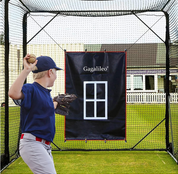Gagalileo Backstop,Pitching Backstop,Fastpitch Baseball Backstop,Backstop with Strike Zone,Pitching Backdrop,Rubber Vinyl Backstop,Vinyl Batting Cage Backdrop
