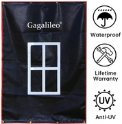 Gagalileo Backstop,Pitching Backstop,Fastpitch Baseball Backstop,Backstop with Strike Zone,Pitching Backdrop,Rubber Vinyl Backstop,Vinyl Batting Cage Backdrop