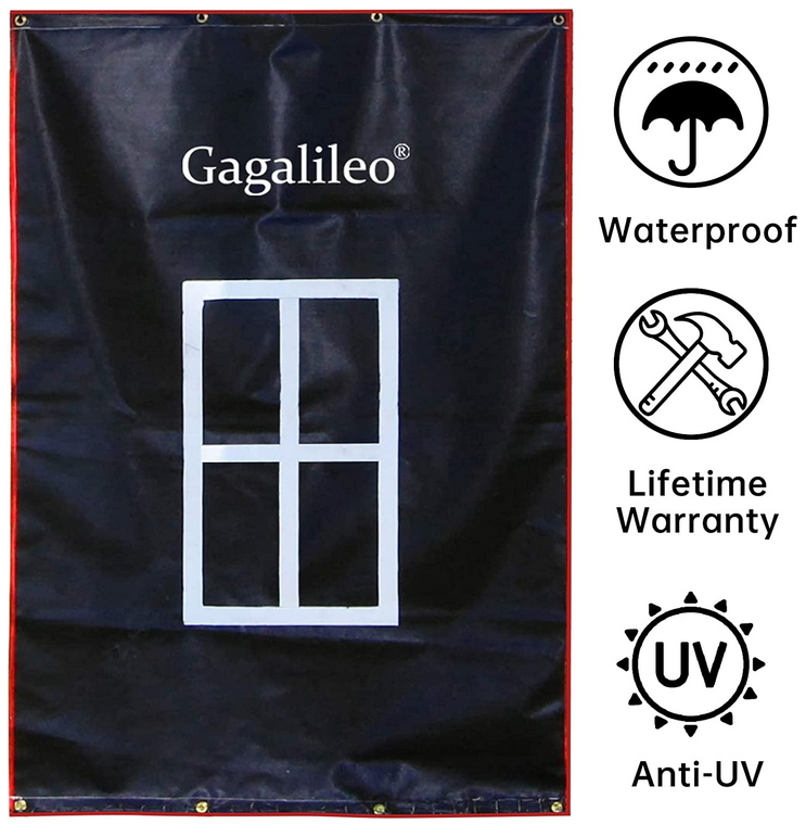Gagalileo Backstop,Pitching Backstop,Fastpitch Baseball Backstop,Backstop with Strike Zone,Pitching Backdrop,Rubber Vinyl Backstop,Vinyl Batting Cage Backdrop