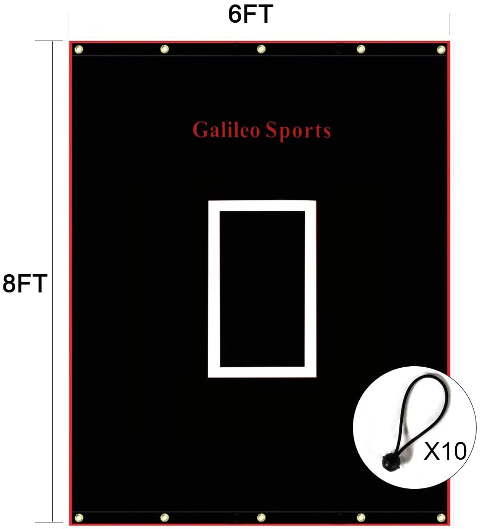 6X8 Galileo Backstop Baseball Target Cloth/Softball Batting Cage Target