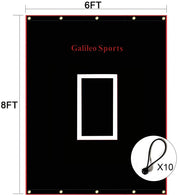 6X8 Galileo Backstop Baseball Target Cloth/Softball Batting Cage Target