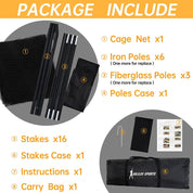Gagalileo Baseball Batting Cage 22X12X10