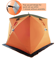 90×90×80in Galileo Ice Fishing Shelter/3-4 Person Tent with Bag