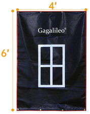 Gagalileo Backstop,Pitching Backstop,Fastpitch Baseball Backstop,Backstop with Strike Zone,Pitching Backdrop,Rubber Vinyl Backstop,Vinyl Batting Cage Backdrop