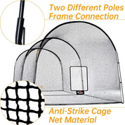 Gagalileo Baseball Batting Cage 22X12X10