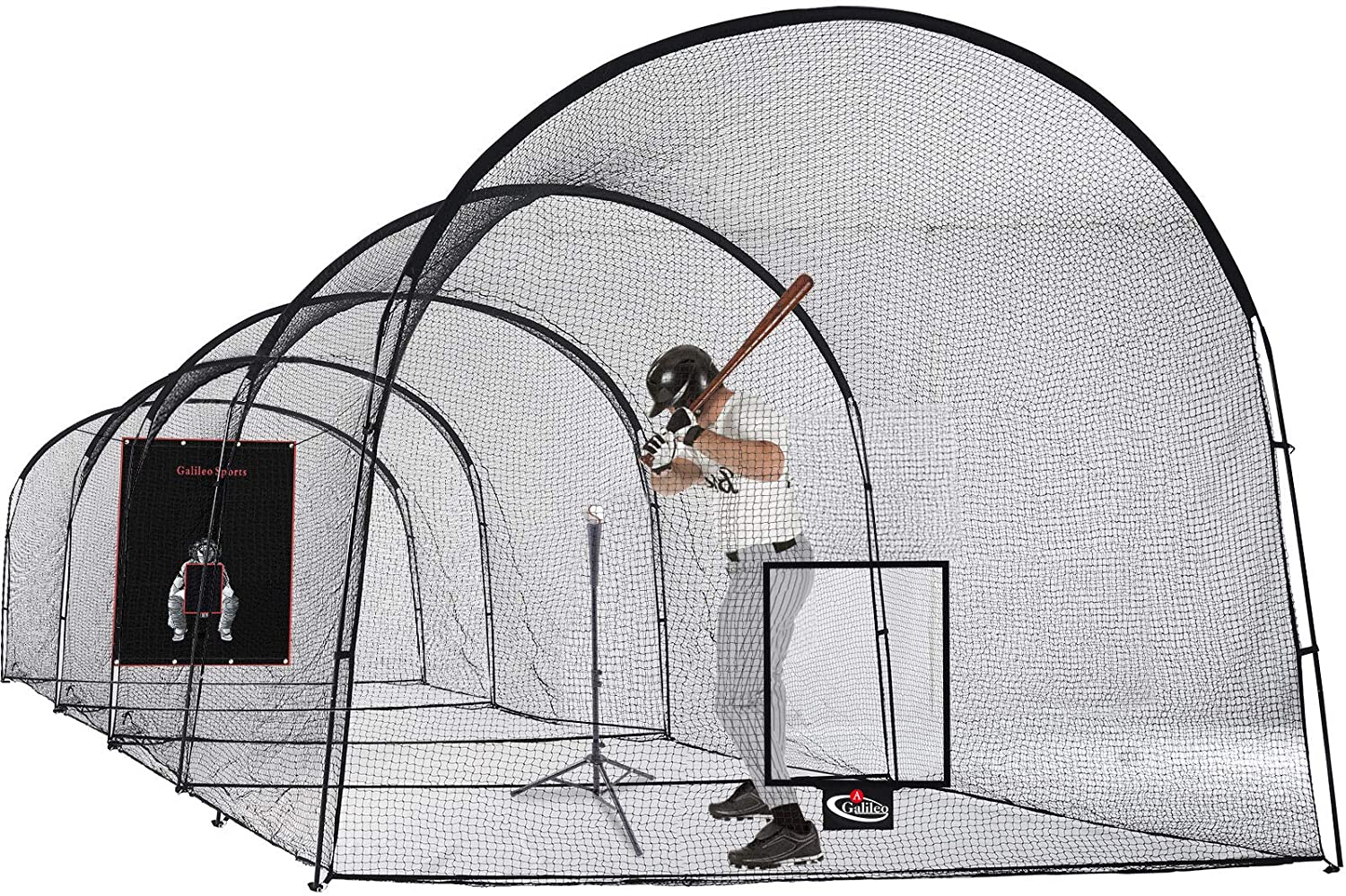 Gagalileo Batting Cage Baseball Net 44X12X10ft