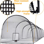 Gagalileo Batting Cage Baseball Net 44X12X10ft