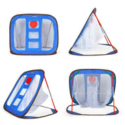 Golf Chipping Net Training Aids with Foam Training Balls(12 pack) |25" X25"X20'' | Blue | Galileo Sports