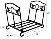 Fireplace Log Holder Wood Rack Indoor Indoor Fireplace Accessories Decorations Log Rack Storage Fire