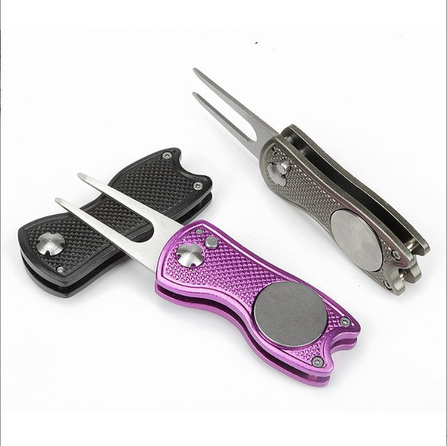 Foldable Stainless Steel Golf Green Folk | Galileo Sports