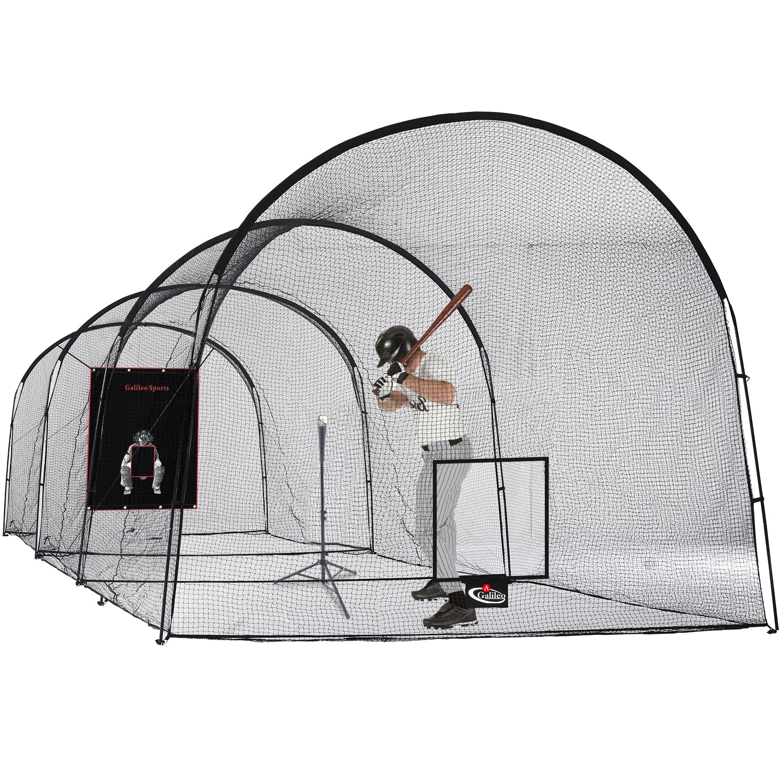 Gagalileo Baseball Practice Cage 33X12X10ft