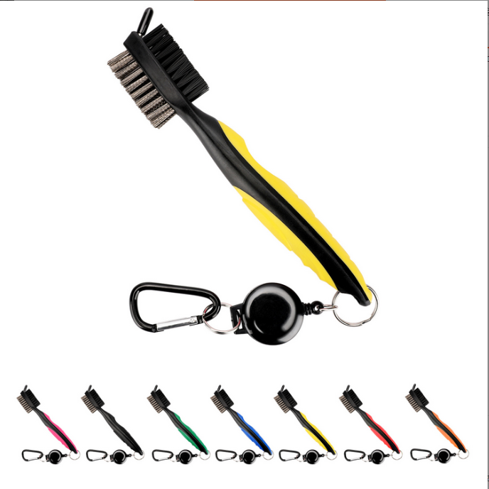 Double sided Ball brush with sheathed Brush Golf Club Brush Groove Cleaner | Galileo Sports