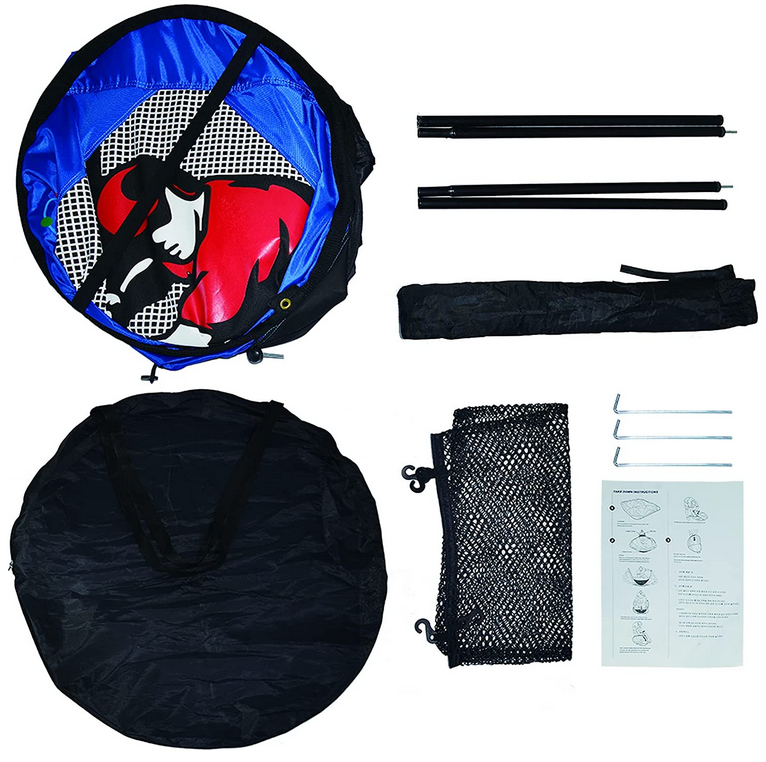 Gagalileo Kids Pop-Up Pitching Net 66 x 48 x 52 in