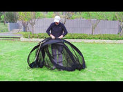 Galileo 7'X7'X4' Pop Up Automatic Ball Return Golf Net | Black