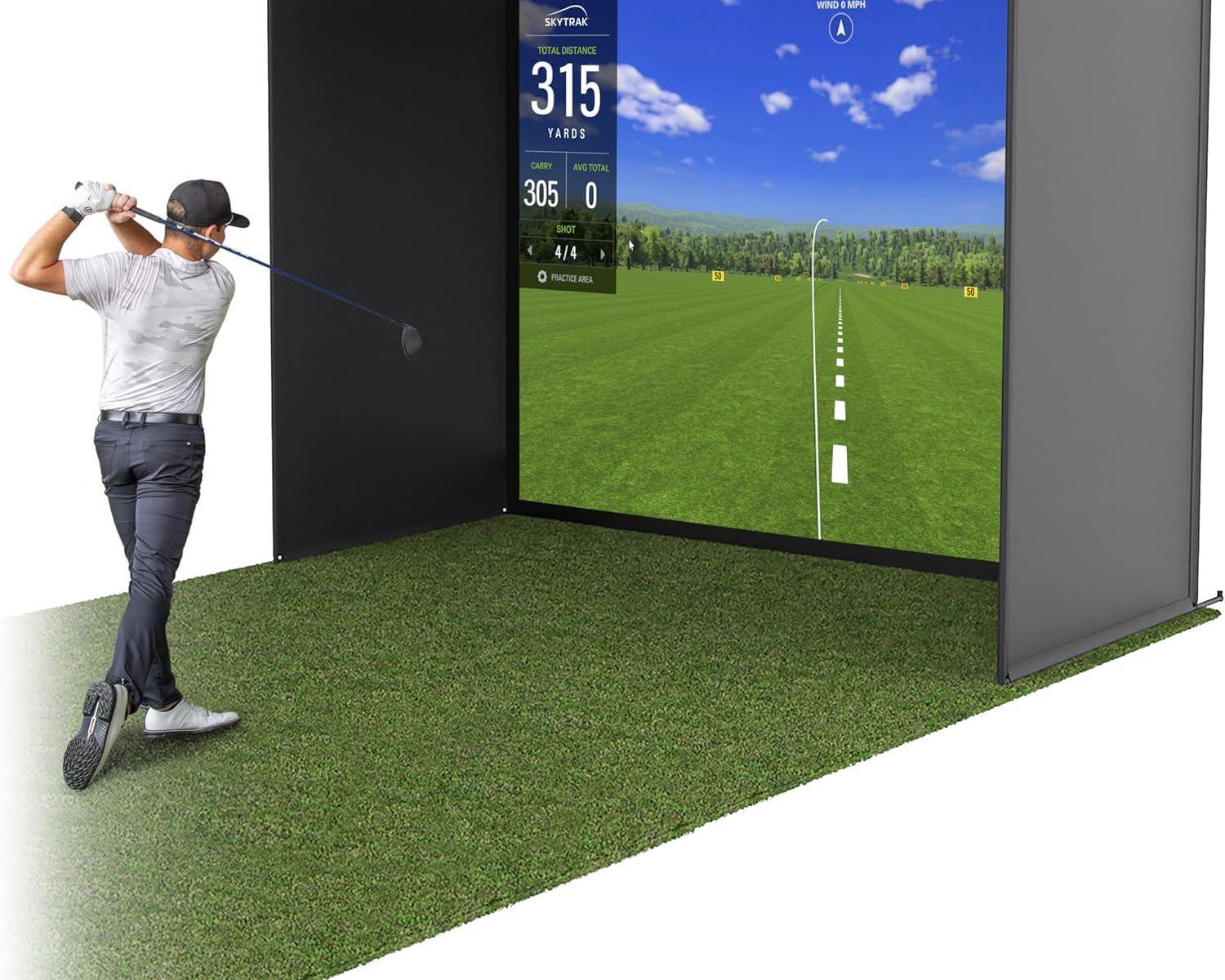 Gagalileo Golf Simulator Enclosure Net