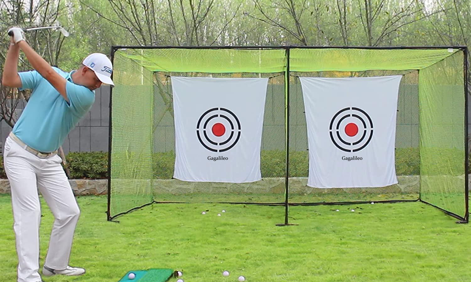 Gagalileo Swing Training Golf Cage 14x7x7ft