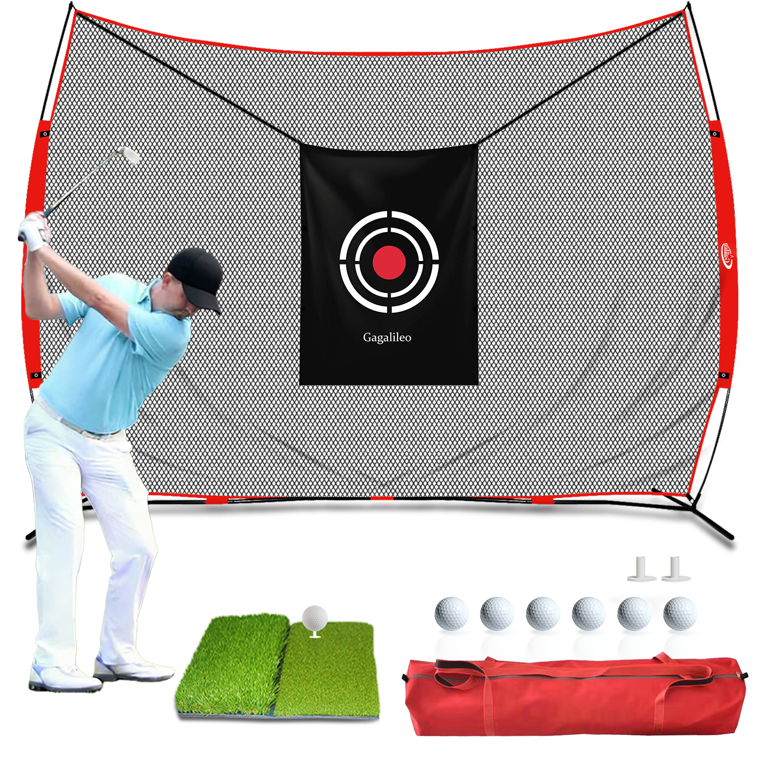 Gagalileo Net Practice Hitting Net 12x10ft