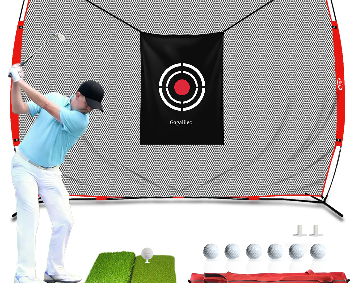 Gagalileo 12x10ft golf practice hitting net