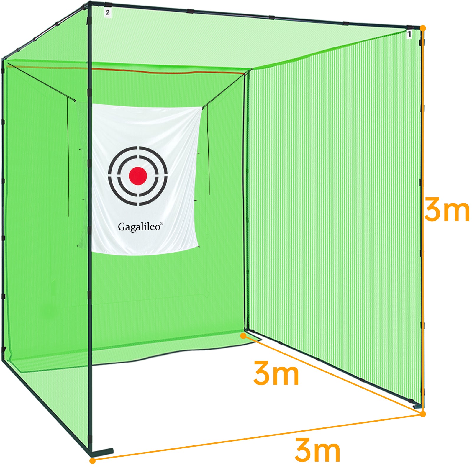 Gagalileo Golf Hitting cage 3 x3 x 3
