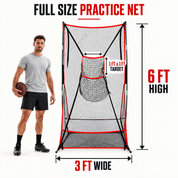 Gagalileo QB Precision Throwing Net - Vertical Passing Target