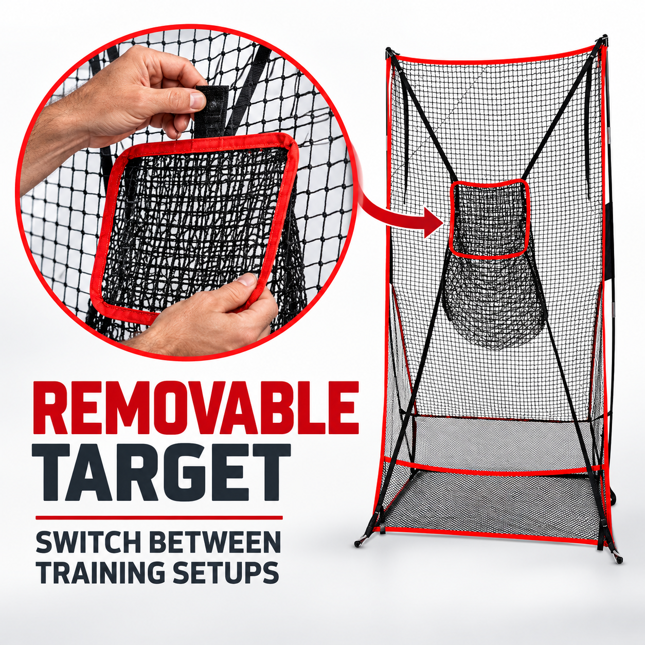 Gagalileo QB Precision Throwing Net - Vertical Passing Target