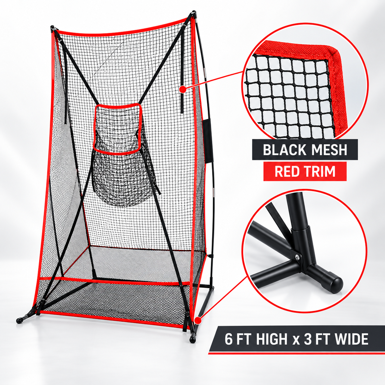Gagalileo QB Precision Throwing Net - Vertical Passing Target
