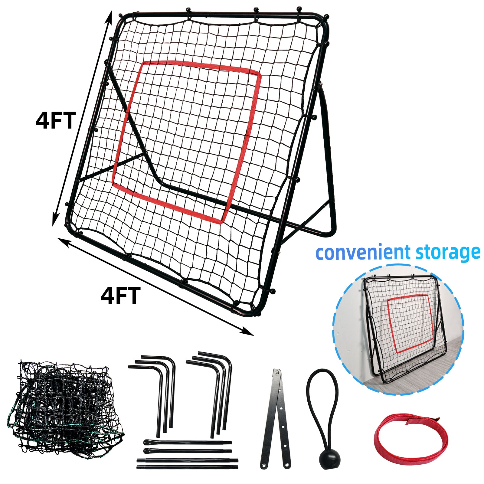 Gagalileo Soccer practice net 4X4 3.3X3.3