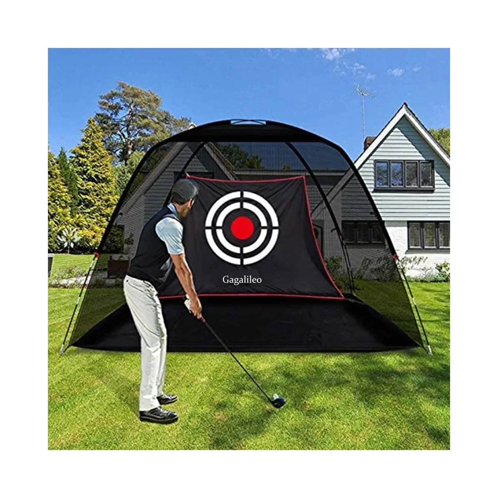 Gagalieo Backyard Driving Golf Nets 12'X7'X6.6'