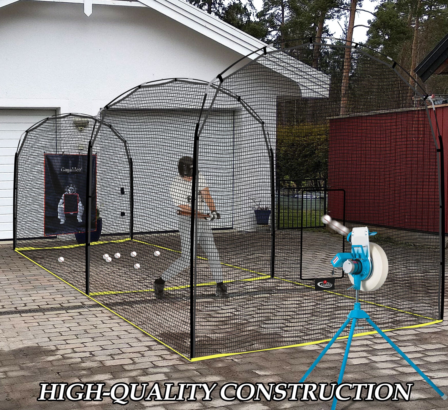 Gagalileo Baseball Batting Cage 22x13x10