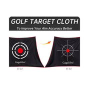 10'(W)x7'(H)x6'(D)  Golf Net /Black mesh with bottom rice target cloth