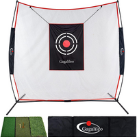 Gagalileo 7x7ft Golf Hitting Net — Complete Backyard Training Kit with Mat