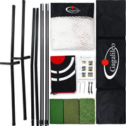 Golf Net Golf Hitting Net for Backyard Training Equipment | 7'x7' | with Golf Mat | Galileo Sports