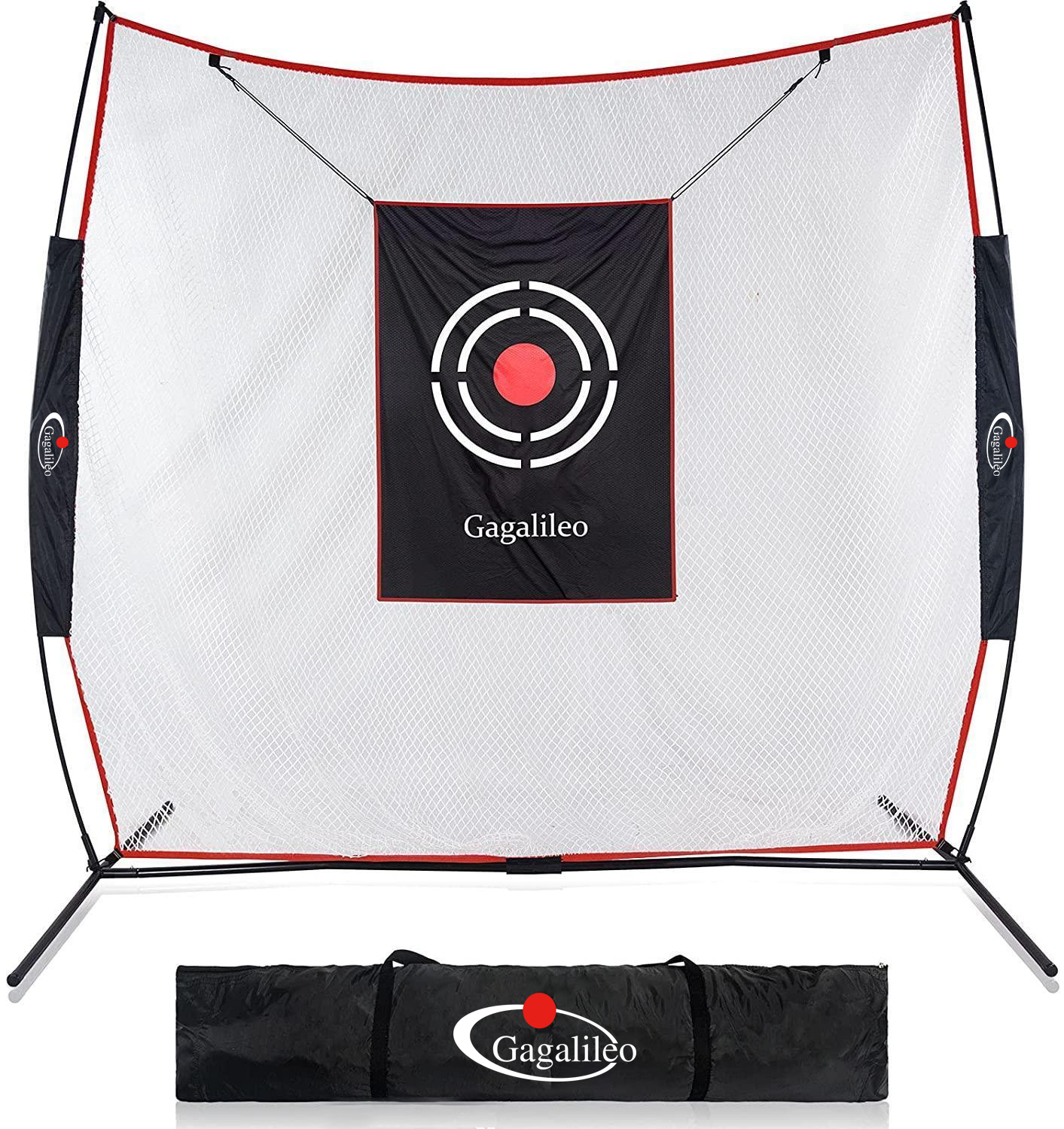 Golf Net Golf Hitting Net for Backyard Training Equipment | 7'x7' | with Golf Mat | Galileo Sports