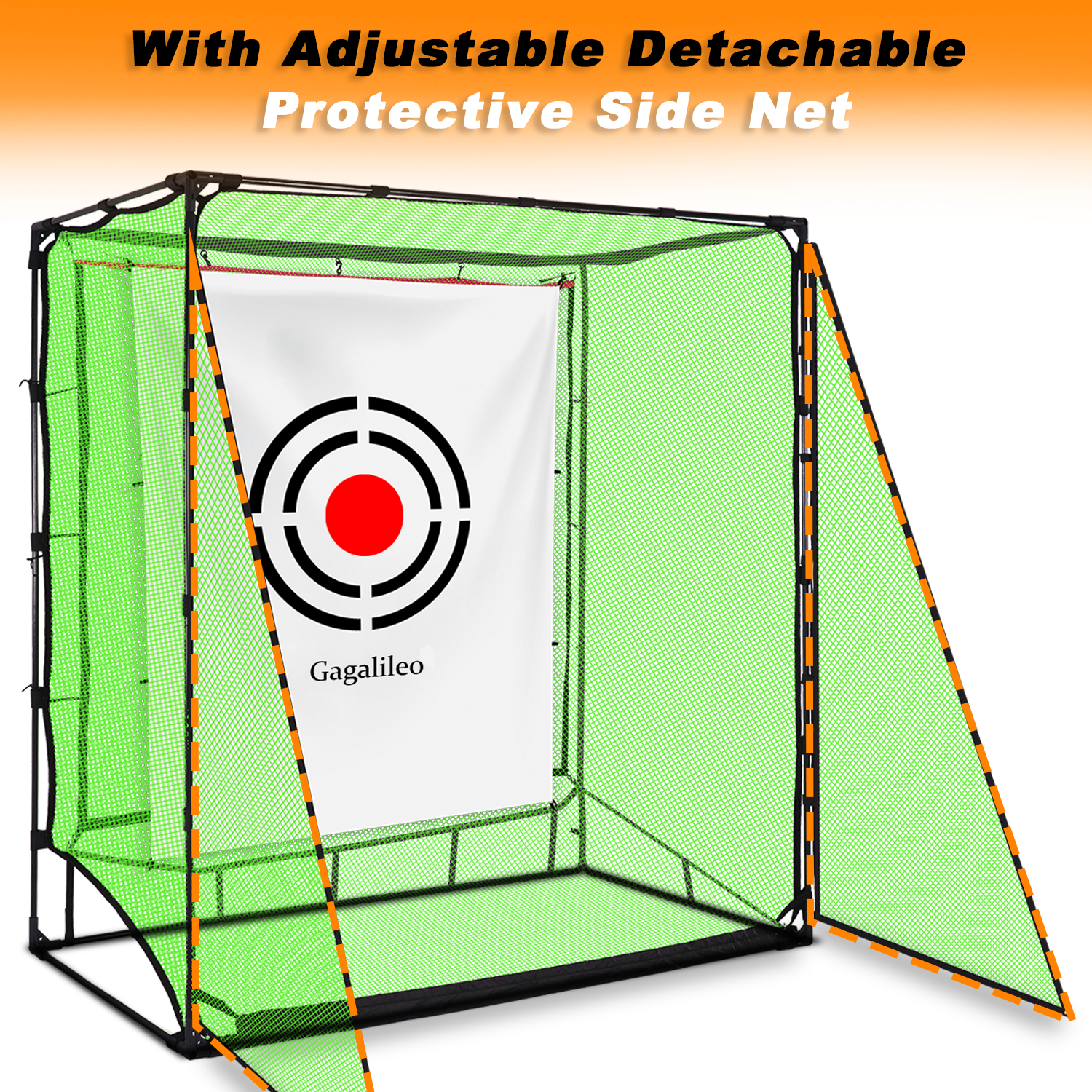 Gagalileo 7x7ft Backyard Golf Hitting Cage - Heavy Duty Practice Driving Net - Gagalileo Sports
