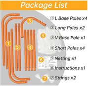 6'X6' Gagalileo Portable Lacrosse Goal
