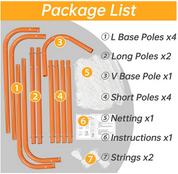 6'X6' Gagalileo Portable Lacrosse Goal