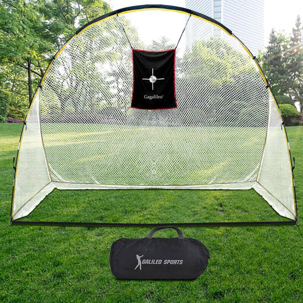 Golf Hitting Practice Nets for Backyard Frame and Net 4x7x10Ft - Galileo Sports