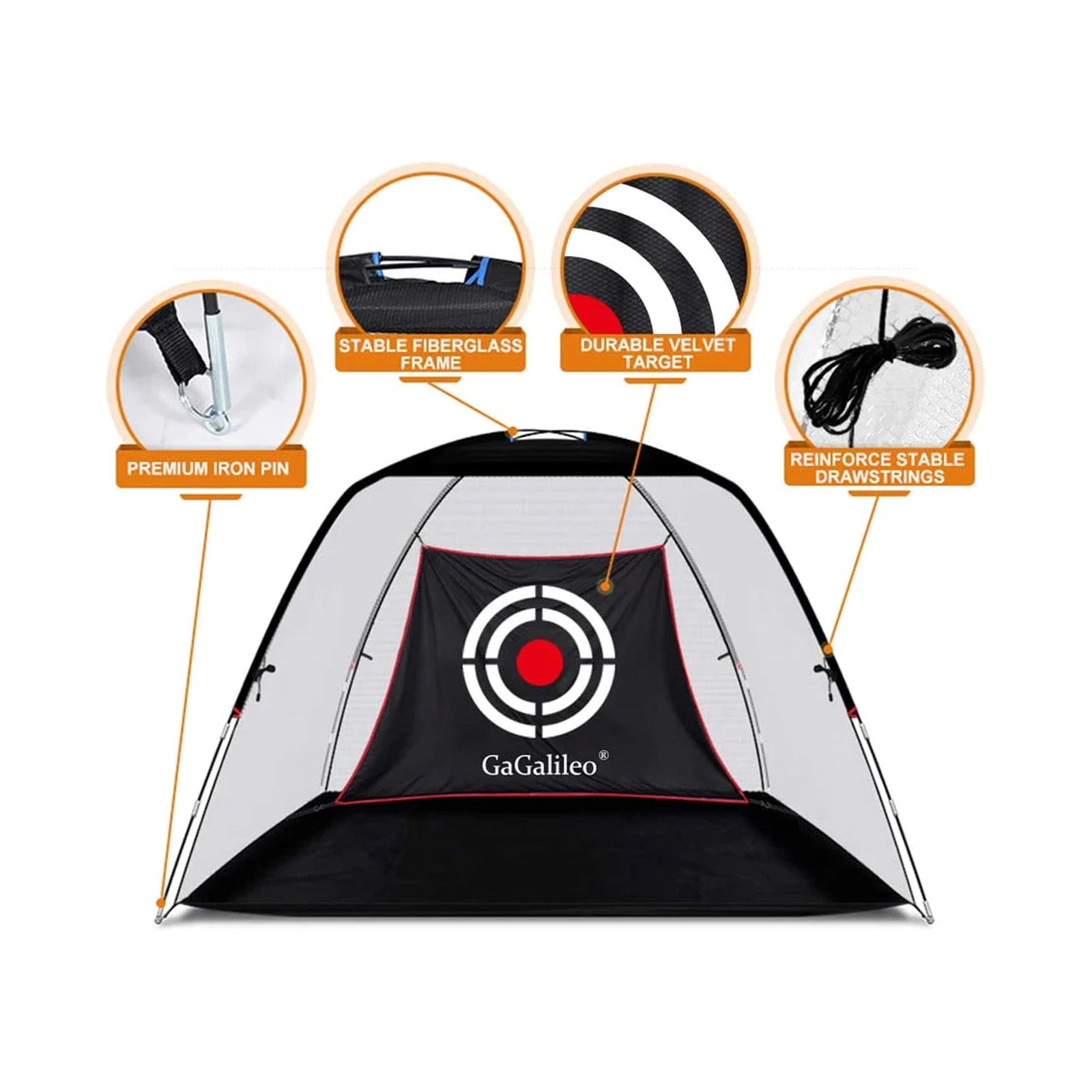 Gagalieo Backyard Driving Golf Nets 12'X7'X6.6'