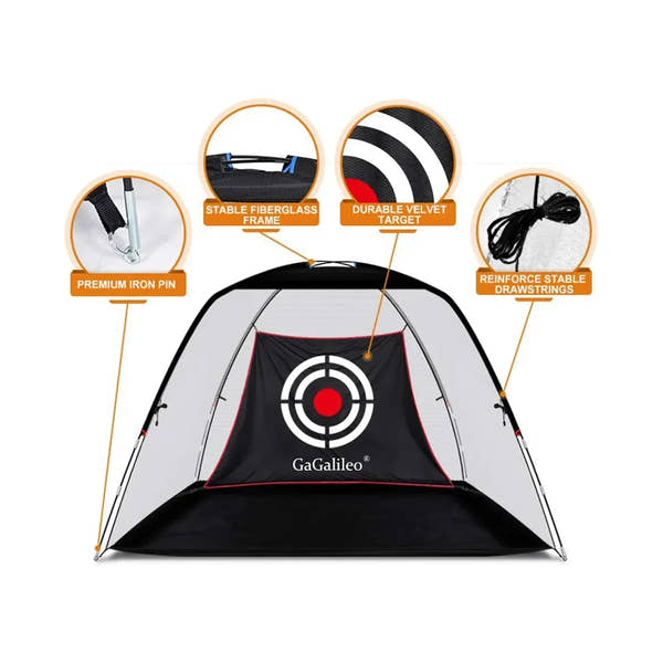 Gagalieo Backyard Driving Golf Nets 12'X7'X6.6' - Galileo Sports