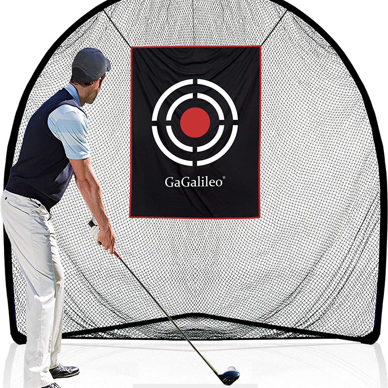 Golf Practice Net for Backyard Golf Hitting Nets Golf Net Practice Golf Net | 8'X 8' X 3.5'| Galileo Sports-CAD