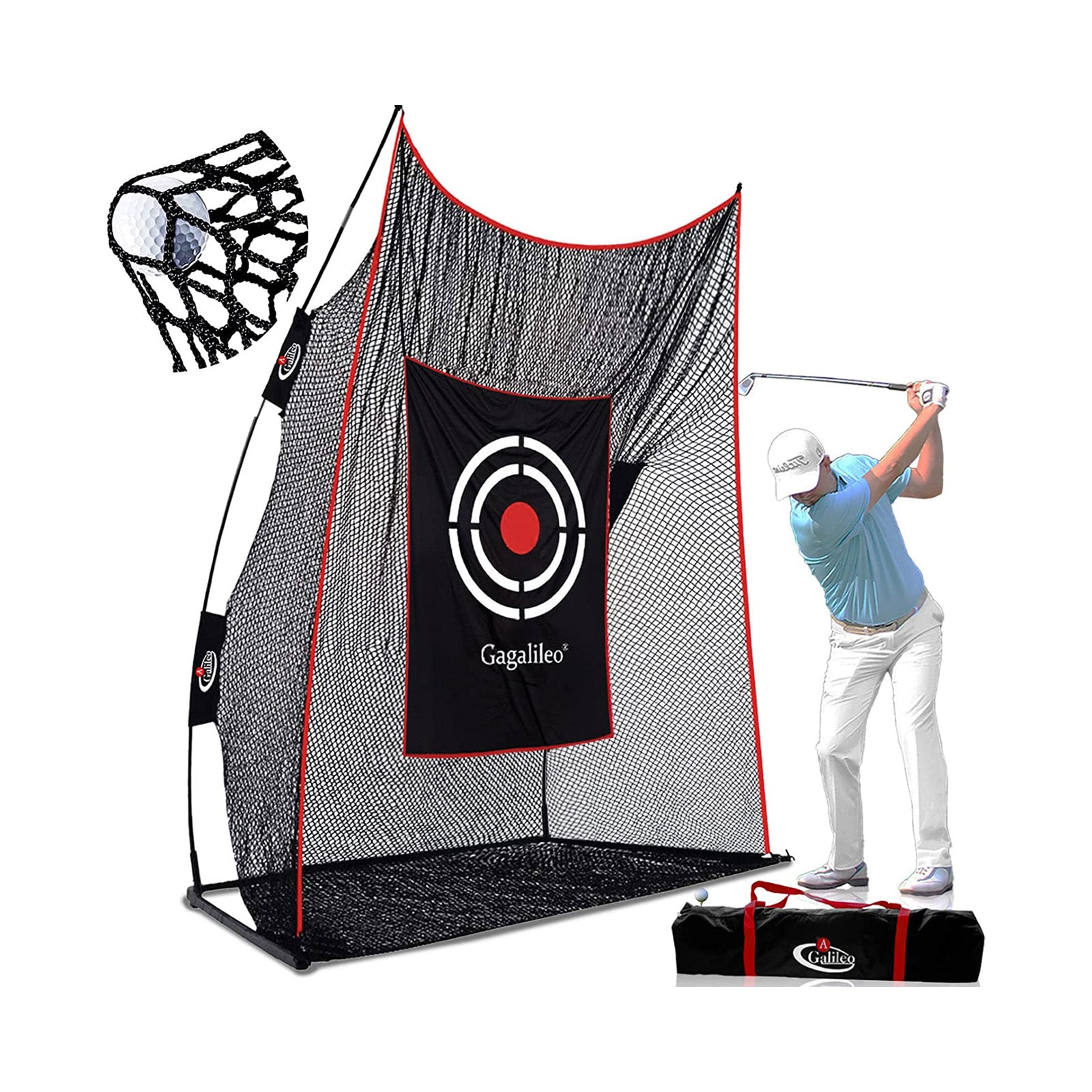 Galileo 12X10X4 Golf Practice Backyard Nets| Heavy Duty Golf Net