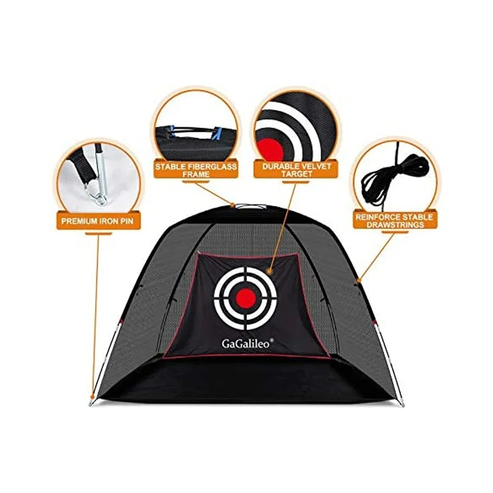 gagalileo sports Driving Golf Net 12x7x6.6ft - Galileo Sports