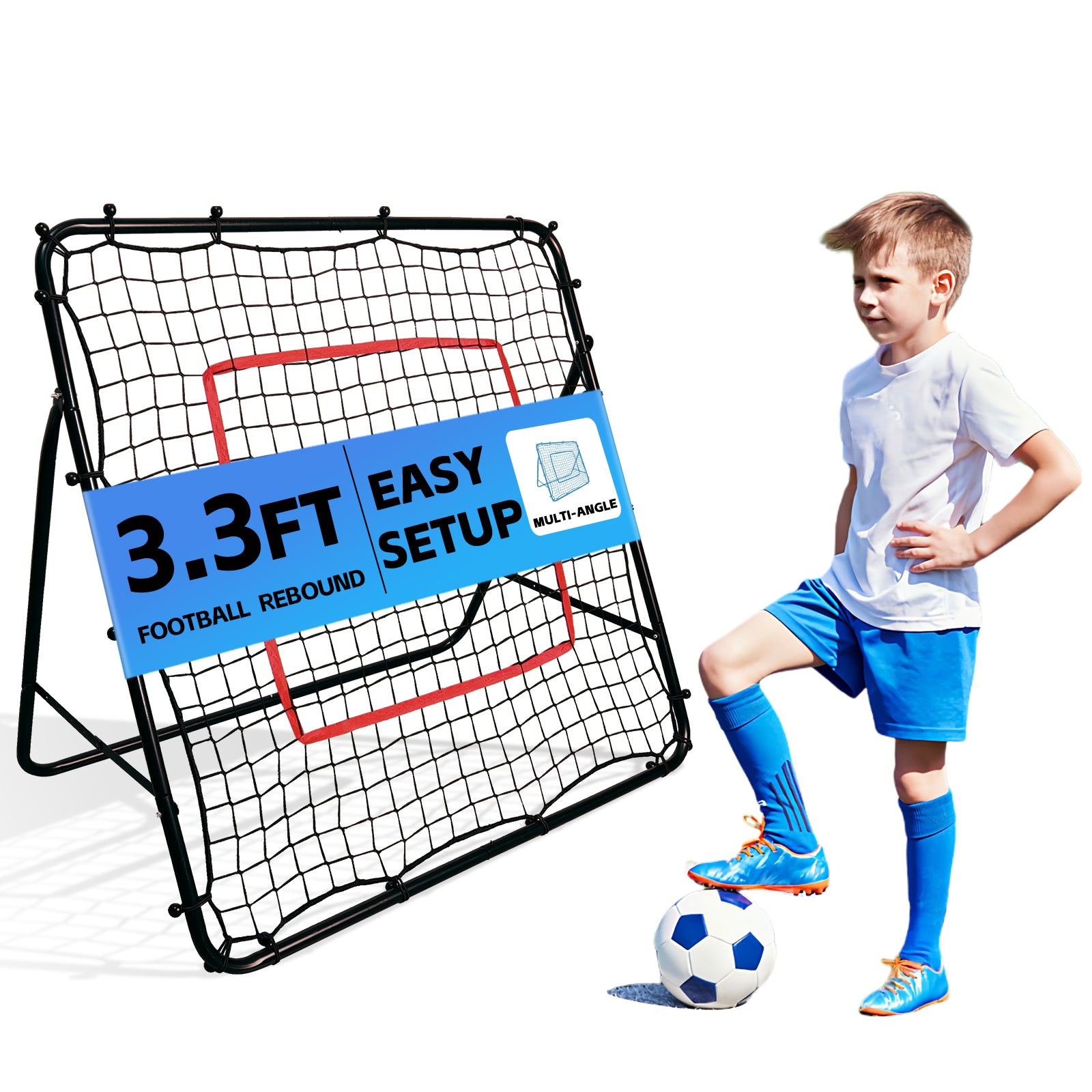 Gagalileo Soccer practice net 4X4 3.3X3.3
