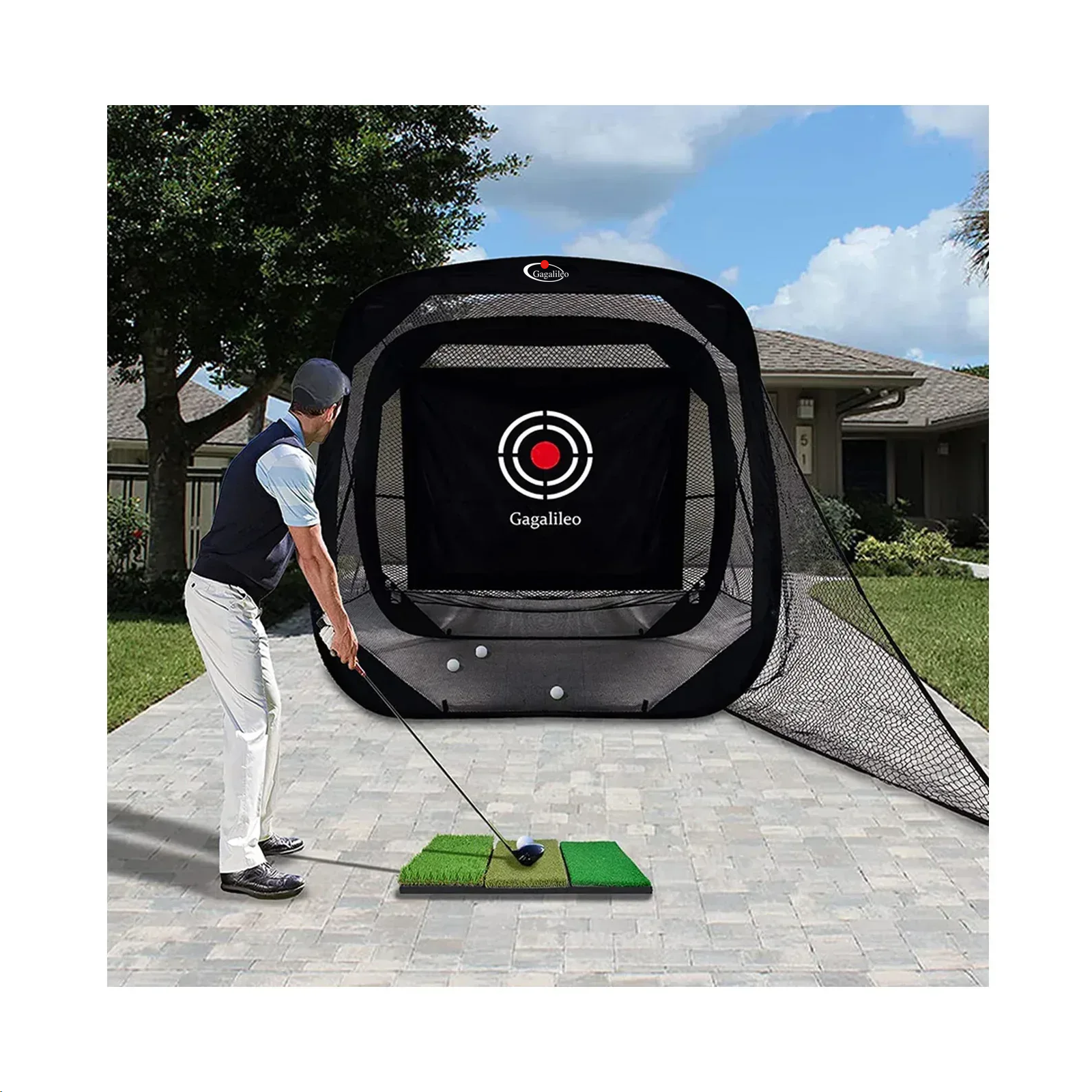 Gagalileo Popup Golf Net 7'X7'X4'