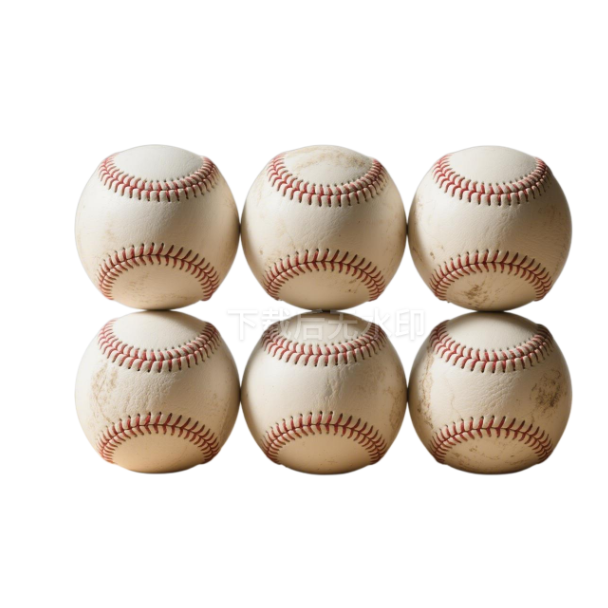 Rarapop Blank Standard Baseball Balls six
